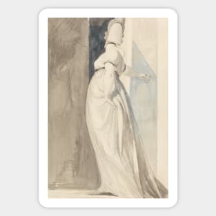 Back View of a Standing Female Called Mrs. Fuseli by Henry Fuseli Sticker